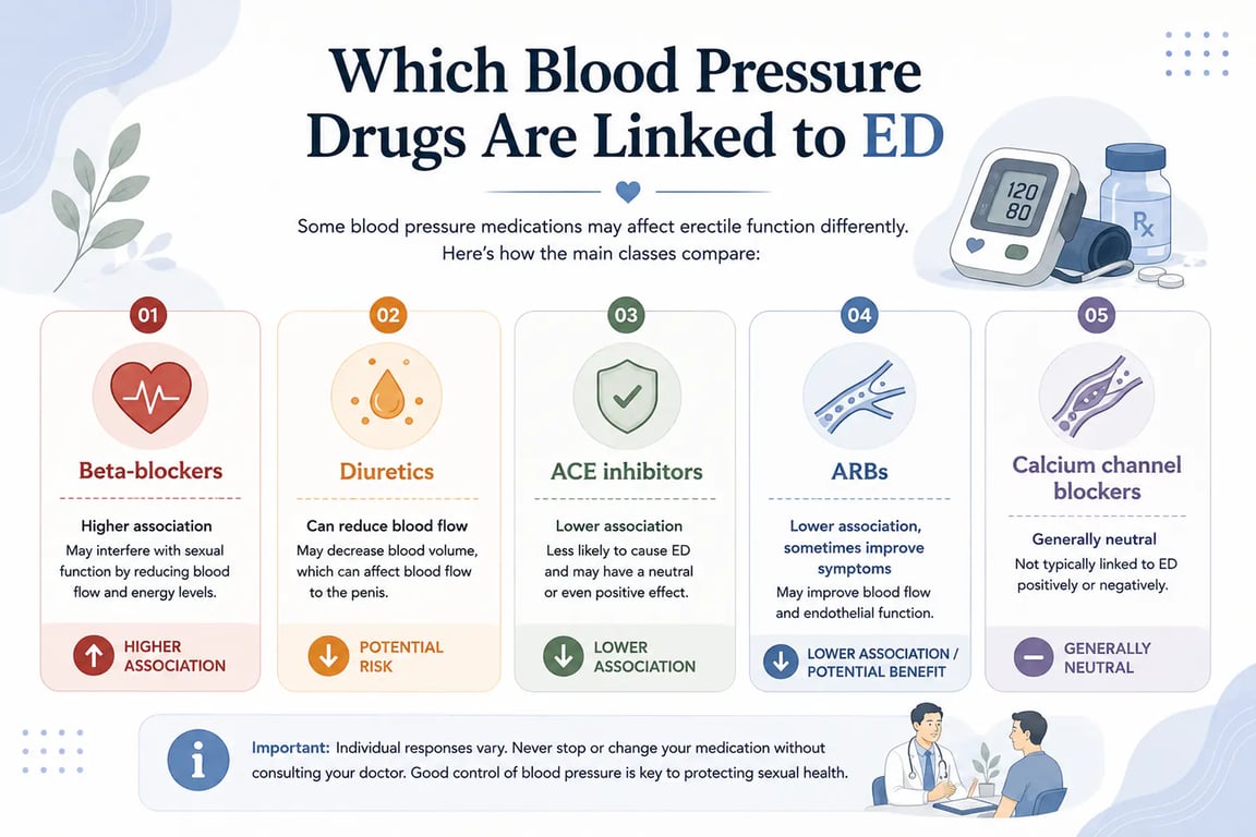 Blood Pressure Medications and ED Which Drugs Are Actually the Cause