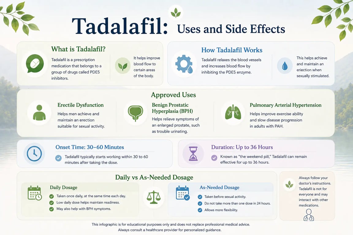 Tadalafil: Uses and Side Effects