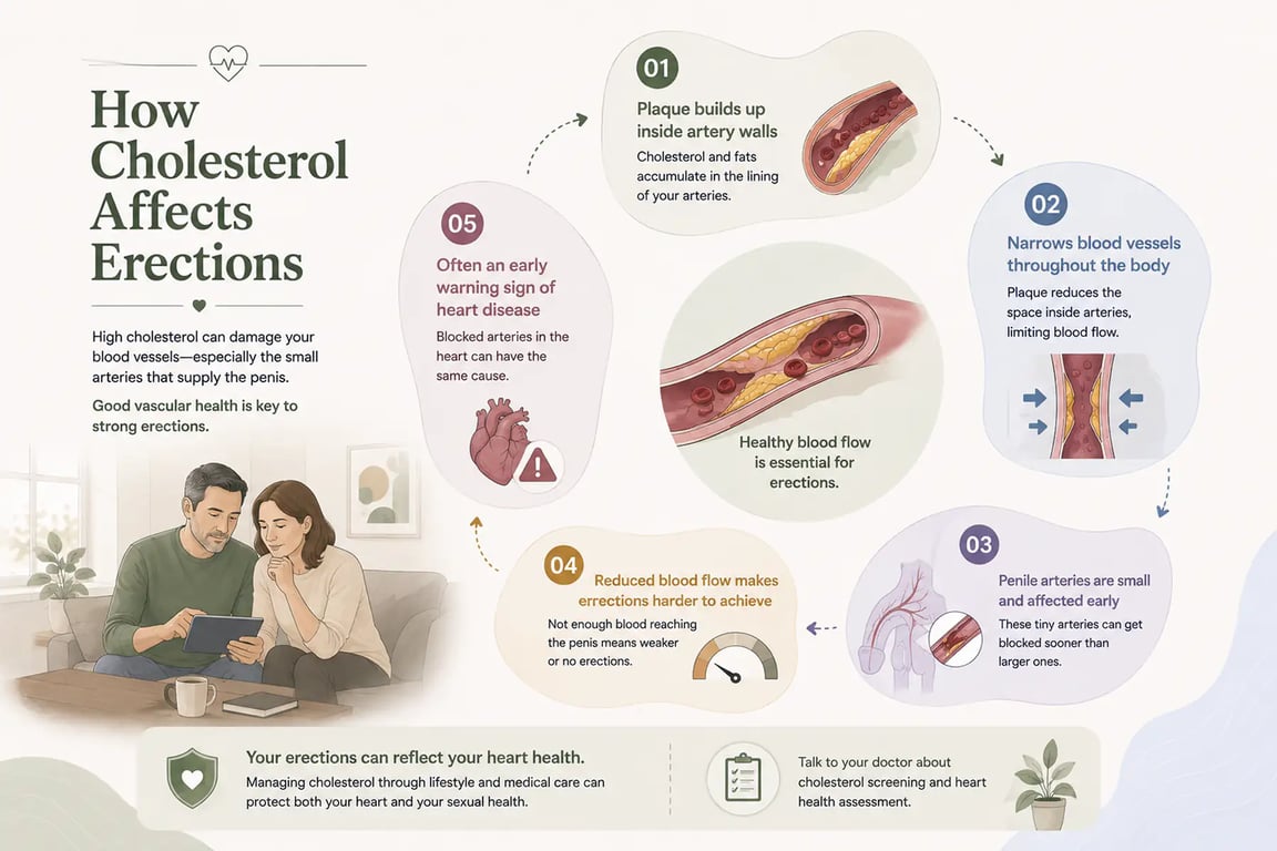 High Cholesterol and Erectile Dysfunction The Silent Vascular Warning Sign