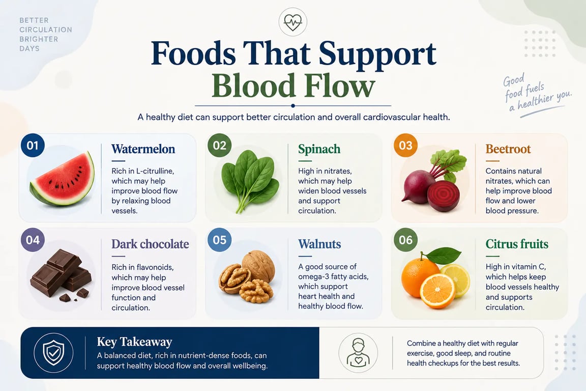 Foods that Support Blood Flow