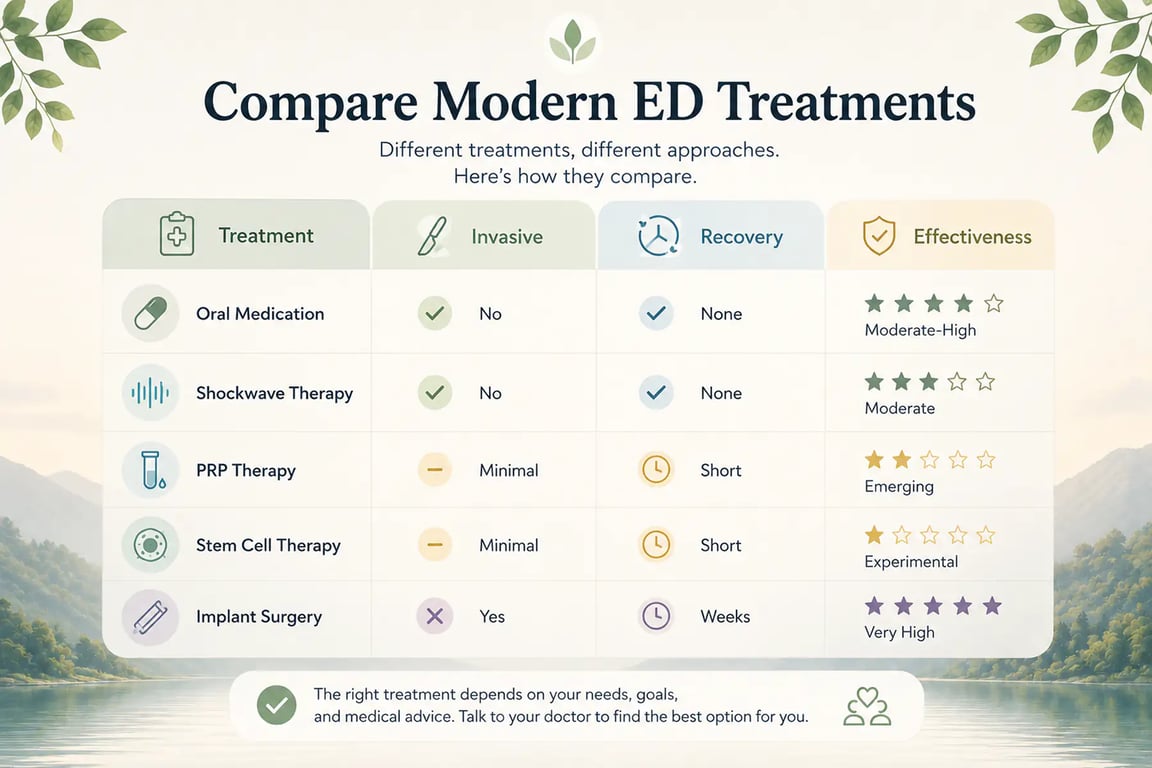 What Is the Latest Treatment for Erectile Dysfunction