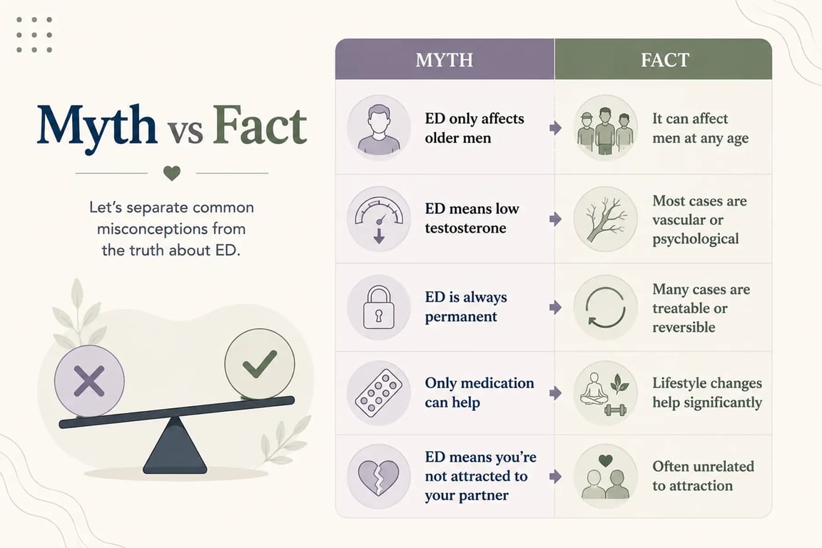 10 Erectile Dysfunction Myths Debunked