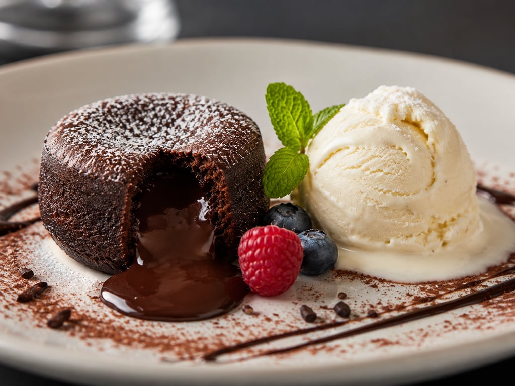Mini Chocolate Lava Vanilla Ice-cream
