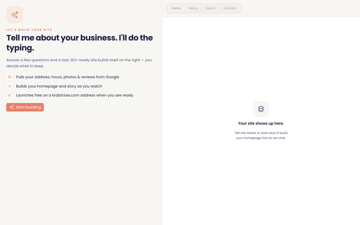 Onboarding welcome screen