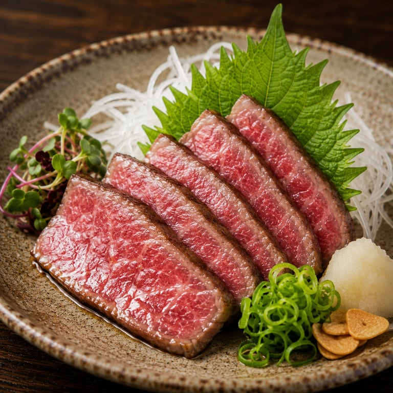 Wagyu Rump Beef Tataki