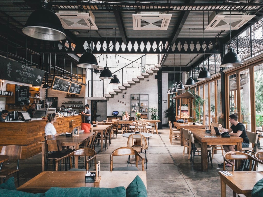 Neighborhood restaurant storefront