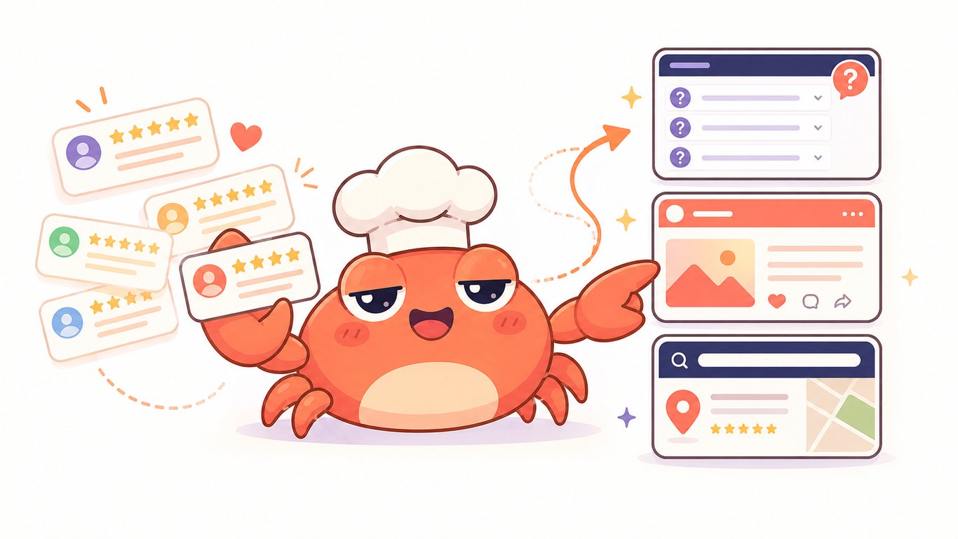 How To Turn Google Reviews Into Website FAQs, Social Posts, And SEO Pages