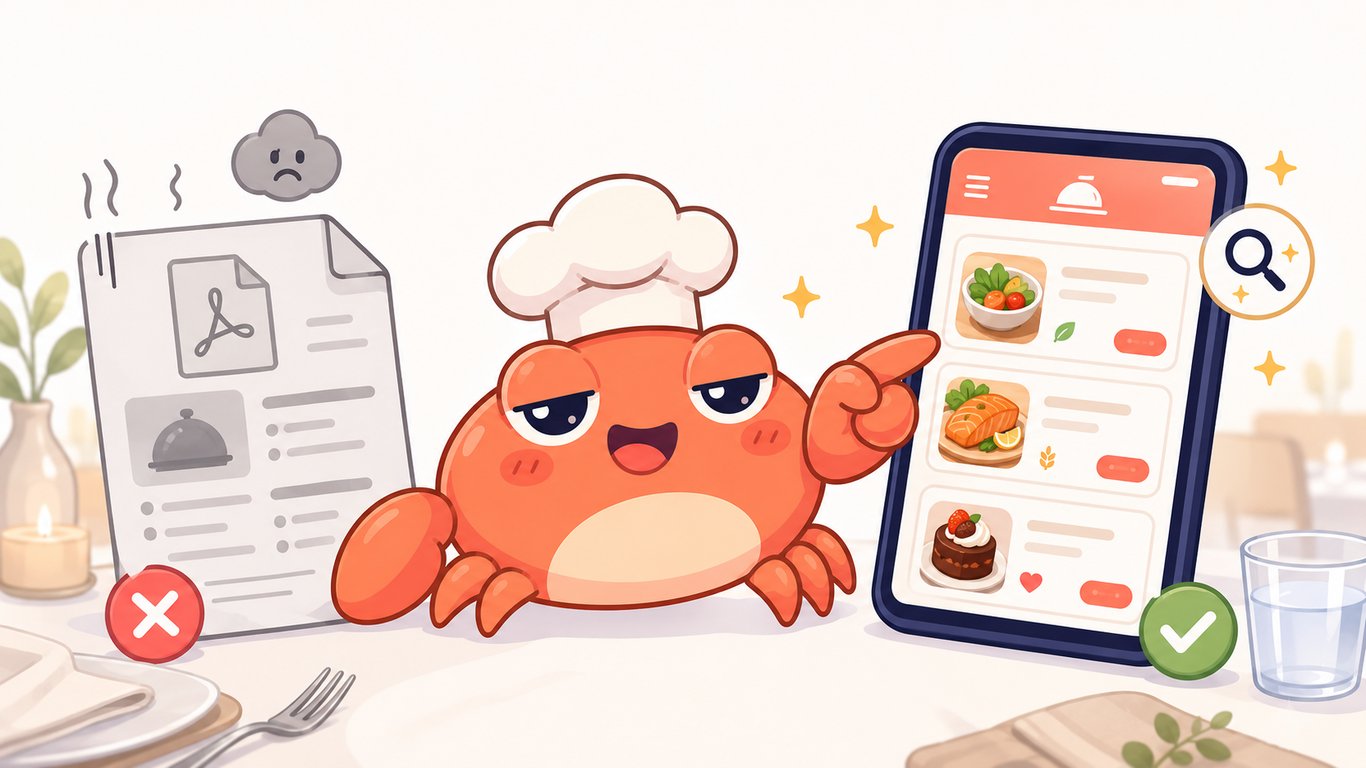 Why Restaurant Menus Should Be Real Web Pages, Not PDFs