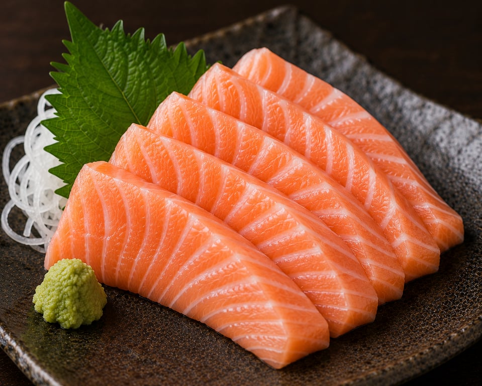 Toro Salmon Sashimi