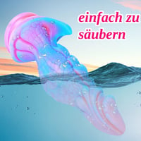 Monster 25 cm-es óriás fantázia sárkány dildó, kék szilikon, tapadókorongos XL anál játék 7
