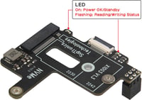 Raspberry Pi 5 NVMe SSD bővítőkártya aktív hűtéssel - Geekworm X1003 2