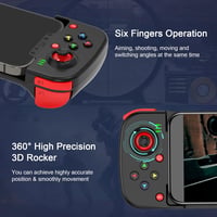 MFi Bluetooth Játékvezérlő iPhone és Android Készülékekhez - Megadream Vezeték Nélküli Gamepad (Fekete) 6