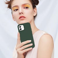 iPhone 12/12 Pro Zöld Szilikon Tok Mikroszálas Béléssel - Újracsomagolt 8