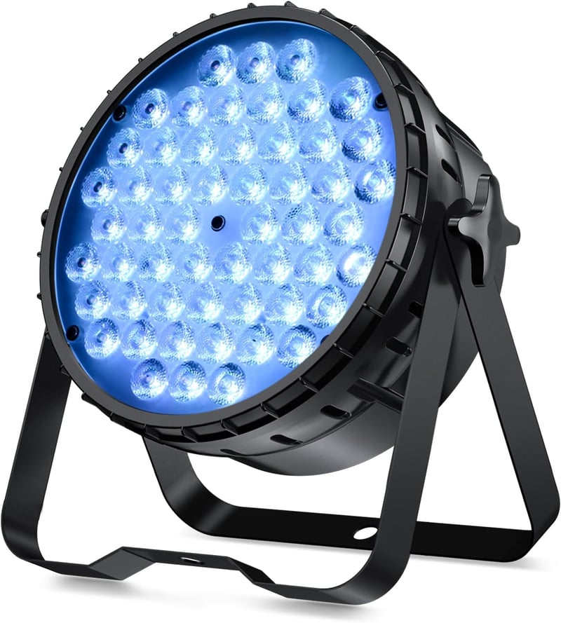 BETOPPER 54x3W RGB LED Par lámpa, DMX512 vezérléssel, 7 színű diszkófény