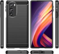 Motorola Edge+ 2022 Karbon Védőtok - Fekete, Ütésálló 8