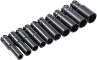 Katsu 1/2" Mély Dugókulcs Készlet 10 db (8-24 mm) - S2 Acél Ütvecsavarozóhoz, Autó, Motor Szereléshez, Műhelyekbe, Hordtáskával 9