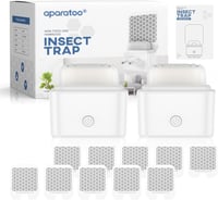 Tiptop Home Elektromos Rovarcsapda - 2 db UV Fénycsapda Ragadós Lappal, Szúnyog, Muslica és Molyirtó, Szagtalan, Beltéri Használatra, Fehér 9