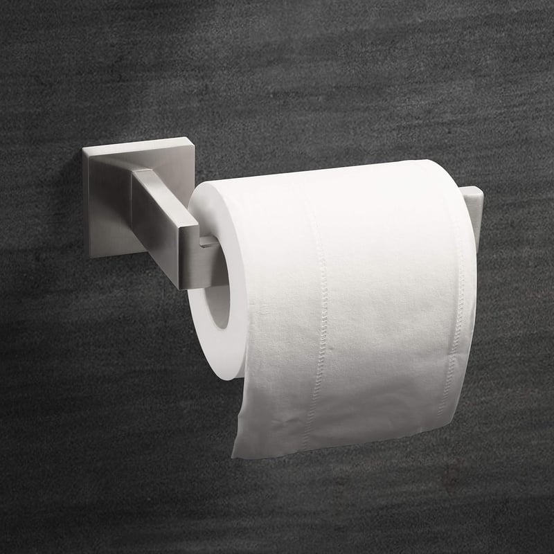 HITSLAM rozsdamentes WC papír tartó fali szögletes nikkel