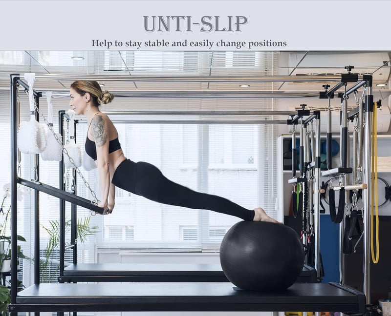 Goonidy 65cm Fekete Fitneszlabda - Ergonomikus Ülőlabda Gyerekeknek, Robbanásbiztos Tornalabda Jógához, Pilateshez, 2200 Font Teherbírással