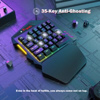 ATTACK SHARK PS4 Billentyűzet és Egér Szett - Kompatibilis PS3, PS4, Xbox One, Xbox 360, Nintendo Switch Konzolokkal - 3200 DPI RGB  8