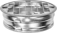 Vent Systems 100 mm Kerek Horganyzott Acél Szellőzőcső Fedél Alumínium Hálóval - Csővég Sapka Szárítóhoz, Fűtéshez, Légkondicionálóhoz - Kül 7