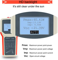 SolaMr 400W napelem teszter - Intelligens MPPT multimeter napelemekhez 3
