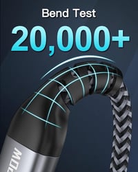Tartós 2 méteres fonott Micro USB töltőkábel NINGKPOW-tól 4