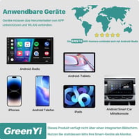 GREENAUTO 5G WiFi HD Tolatókamera 170° Látószöggel iPhone és Android Készülékekhez 2