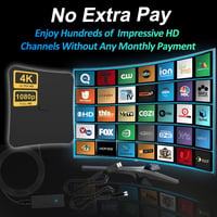 FxindX 280 mérföldes hatótávolságú digitális beltéri TV antenna 4K és 1080p adásokhoz 3
