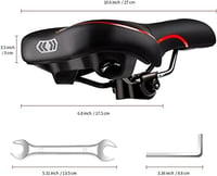 Șa de Bicicletă YOUNGDO cu Gel - Ergonomică, Respirabilă, Absorbantă de Șocuri, Scaun Bicicletă pentru MTB și Biciclete de Șosea, Husă Impermeabilă 6