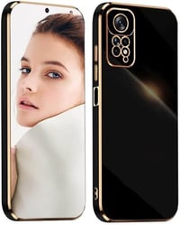 Xiaomi Redmi Note 11 Elegáns Fekete-Arany Védőtok 1