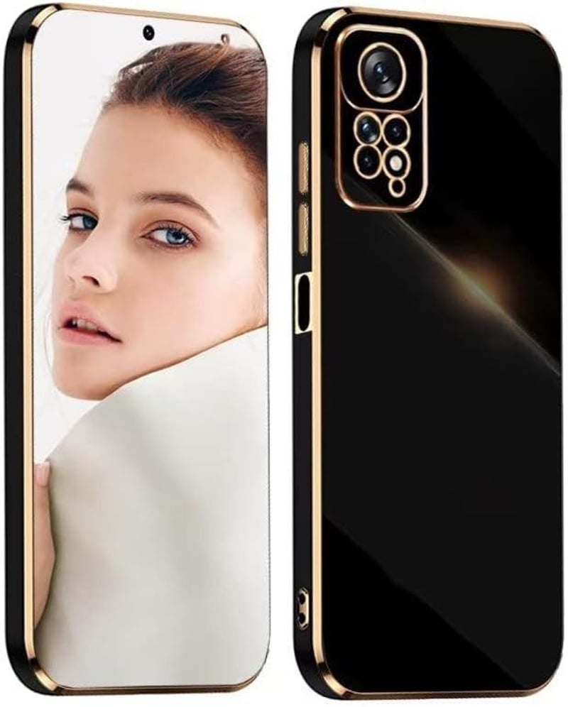 Xiaomi Redmi Note 11 Elegáns Fekete-Arany Védőtok