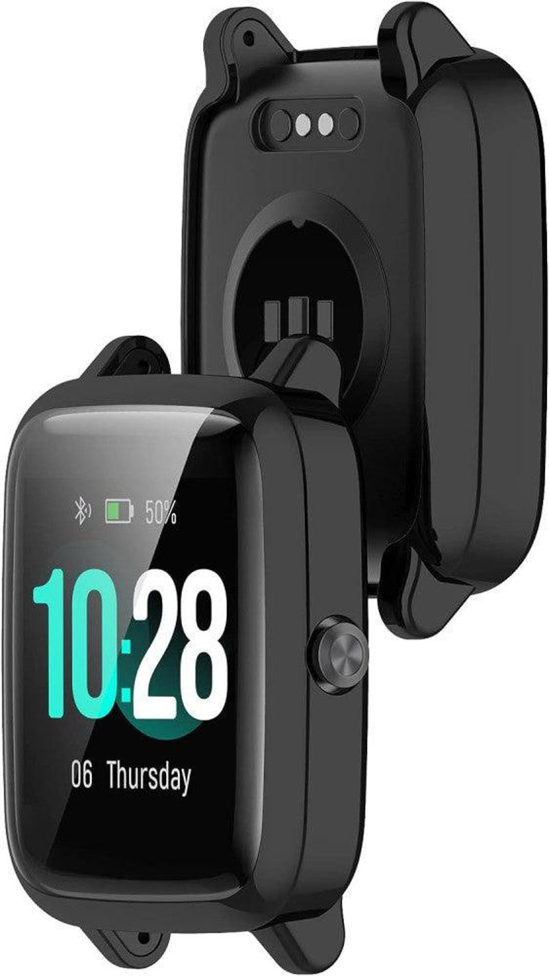 Umidigi Uwatch 3 okosóra képernyővédő fólia - fekete, ID205L és Blackview R3 kompatibilis