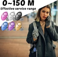 GOMETY 6db-os Személyi Riasztó Kulcstartó 130-135dB Hangos Szirénával és LED Lámpával - Biztonsági Pánikgomb Nőknek, Gyerekeknek, Időseknek 4