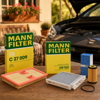 Friss motor, tiszta út: levegőszűrő + aktív szenes pollenszűrő + olajszűrő 1