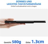 GOKOCO Mágneses Billentyűzet Tok iPad Air M2 11" és Pro 11" Készülékekhez, RGB Háttérvilágítással, Multi-Touch Trackpaddel, QWERTZ Kiosztáss 6