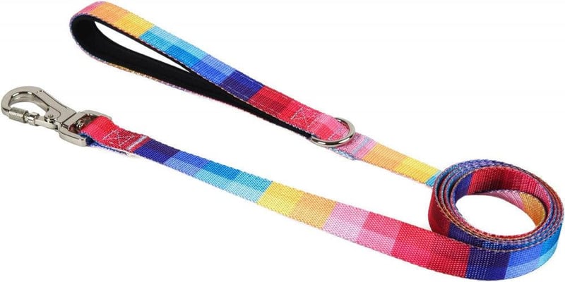 Rainbow Kutyapóráz 1,5m Párnázott, Biztonsági Zárral, M Méret