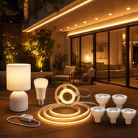 Pachet Iluminat Ambient: 5x bec MR16 + 5m bandă LED + lampă masă + bec inteligent E27 dimabil 1