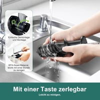 Fretta Slow Juicer Gyümölcs- és Zöldségprés 200W - Széles 76mm Adagolónyílás, Hidegprés Technológia, Könnyen Tisztítható Fekete Gyümölcsfacs - Black 6