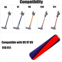 Dyson V6-V11 porszívókhoz kompatibilis puha görgőkefe kemény padlóhoz 2