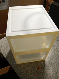 Iris Ohyama MSD-2 Úložný box so zásuvkami, 2 ks, 13,7 l, stohovateľný plastový organizér, biely, priehľadný, bez obsahu BPA 6