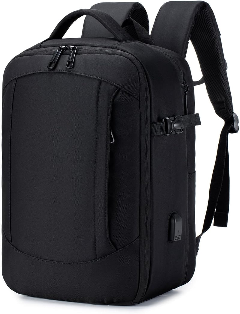 SUCIKORIO Bővíthető Repülős Hátizsák 40x20x25 - Laptoptartós, USB-s, Ryanair Kompatibilis
