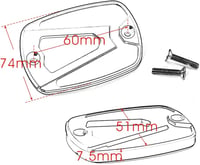 Yamaha Tmax CNC fékfolyadéktartály fedél, 500/530/560 modellekhez (2004-2020) 6