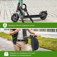 Mucek E-Roller Lakat - 60 cm Réz Magos Bilincs Zár Tárolótáskával, Kerékpár és Roller Lánclakat, Fekete, 1,74 kg, Lopásgátló 4