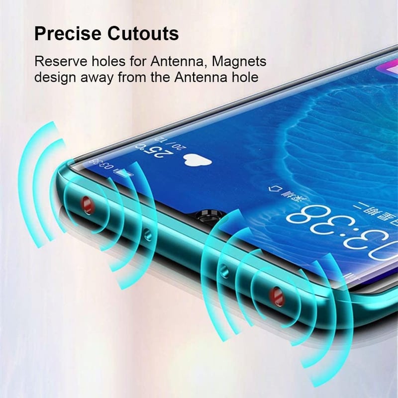 Xiaomi Poco X6 Pro mágneses tok - 360°-os védelem, átlátszó üveg, fekete alumínium keret