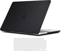 MacBook Pro 16" 2023/2021 védőtok - TECOOL ultravékony matt fekete tok EU billentyűzetvédővel 1