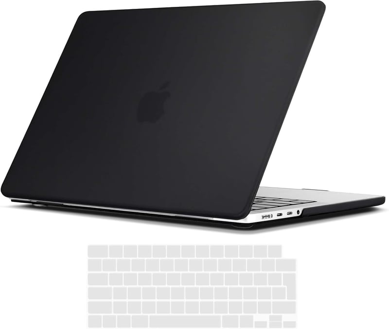 MacBook Pro 16" 2023/2021 védőtok - TECOOL ultravékony matt fekete tok EU billentyűzetvédővel