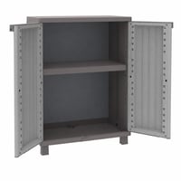 Dulap din plastic Terry JWood cu 1 poliță interioară, 68x37,5x91,5 cm, gri/taupe – deteriorare minimă la bază (stare: vezi a 2-a imagine) 1