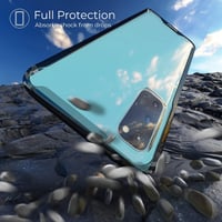 Samsung S20 5G/4G Átlátszó Ütésálló Tok Fekete Kerettel 3