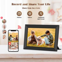 WONNIE Digitális WiFi Képkeret 10.1" HD IPS Érintőképernyővel - 32GB Memória, Frameo App, Fotó és Videó Megosztás, Automatikus Elforgatás 3